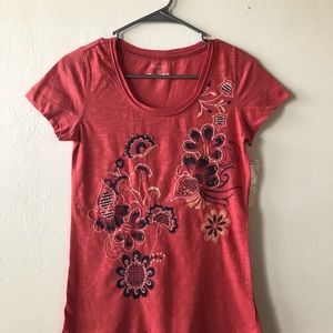 SONOMA LIFE + STYLE Womens Embroidered T.Shirt Size X Small New